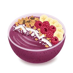 Nutritious Purple Smoothie Bowl