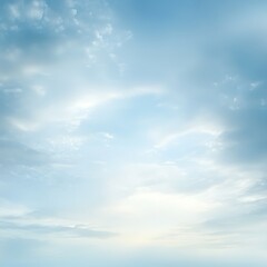 Fototapeta premium Serene Sky: Cloudscape for Daytime, Outdoors.