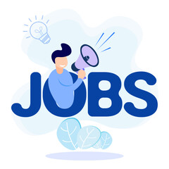 Illustration vector graphic cartoon character of jobs