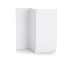 Blank brochure isolated on white