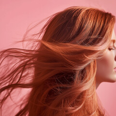 Fototapeta premium woman long hair style