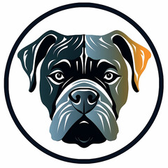 portrait illustration of dog