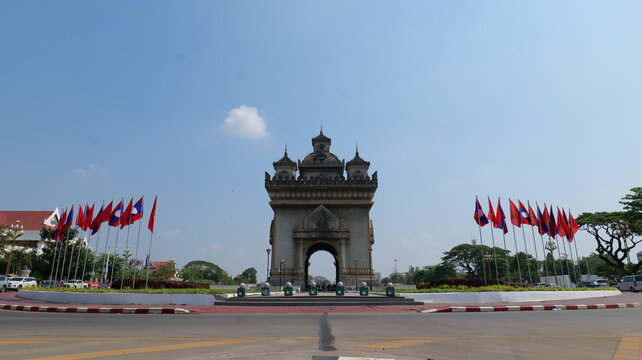 PATUXAY LAO PDR  landmark in the city