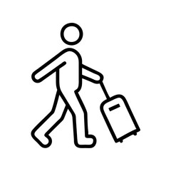 man with suitcase
