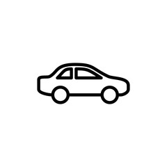 Fototapeta premium Car icon logo design. car sign and symbol. small sedan
