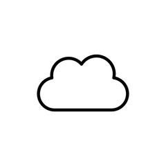 Cloud icon logo design. cloud sign and symbol