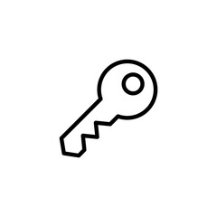 Key icon logo design. Key sign and symbol.