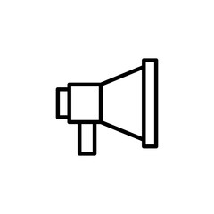 Megaphone icon logo design. Loudspeaker sign and symbol