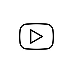 Play icon logo design. Play button sign and symbol