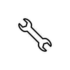 Wrench icon logo design. repair icon. tools sign and symbol