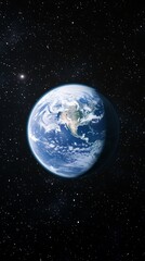 Obraz premium Earthrise: Planet Earth from Space.