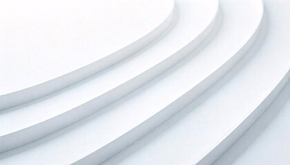 Obraz premium Smooth, flowing abstract waves in white and gray, exuding a minimalist and modern aesthetic.