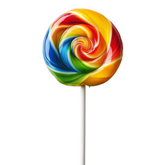 Colorful Swirl Lollipop: Bright, Whimsical Candy Treat for Fun Celebrations