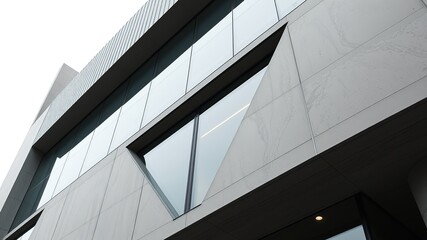 Obraz premium Modern Facade Design with Adaptive Environmental Features