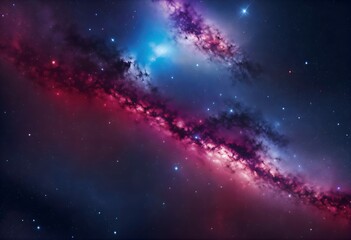 Obraz premium Colorful Galaxy and Nebula in Deep Space with Stars and Cosmic Clouds