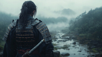 young woman in the mountains