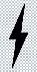 flash lightning bolt icon. Electric power symbol. Power energy sign,