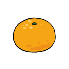 シンプルなみかんのイラスト