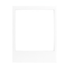 Retro Polaroid Frame, Isolated on White