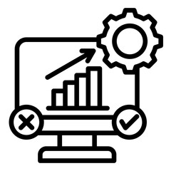 Data-Driven Decision Making  Icon Element For Design	