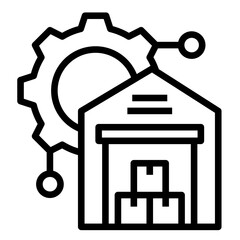 Smart Inventory Tracking  Icon Element For Design	