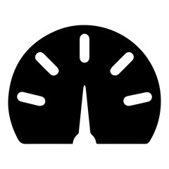 speedometer glyph icon