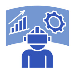 Augmented Reality Business  Icon Element For Design	