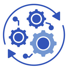 Business Process Automation  Icon Element For Design	