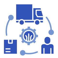Smart Supply Chain  Icon Element For Design	