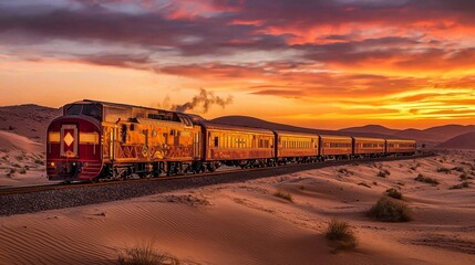Discover the rich culture and scenic routes of Rajasthan on an exquisite safari train.