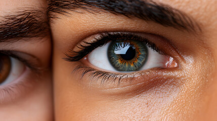 Fototapeta premium Close-Up Portrait of Diverse Eyes Highlighting Unique Features