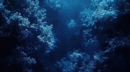 Fototapeta premium Deep Blue Background with Vignette Effect for Stock Photography Use