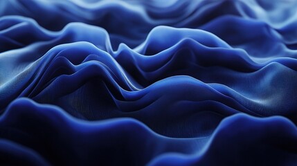 Obraz premium Abstract Blue Waves in Minimalist Style for Creative Projects