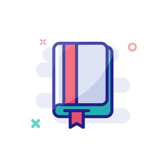 Book icon vector illustration. Bookmark icon. Book icon,