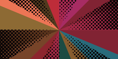 網点　スクリーントーン　カラフル　背景