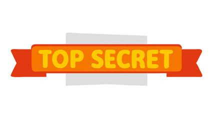 Top Secret Confidential Information Graphic Design Element