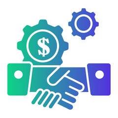 safe sales Gradient icon