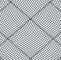 Art & Illustration with fishnet and geometric seams