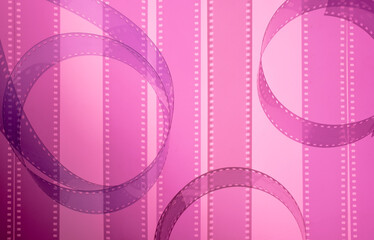 cinematic color background with film strip