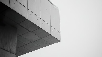 Fototapeta premium Modern residential buildings with simple design, embodying clean and functional living spaces.