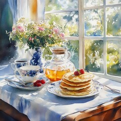 Moonlight Soft Watercolor Overview Table Father\'s
