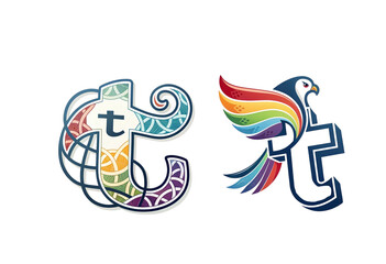 Tumblr color transparent logo