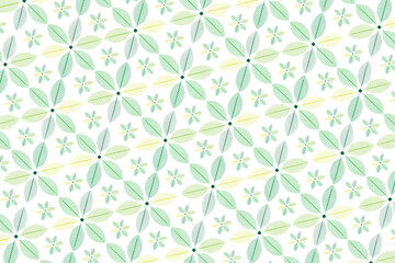 Green leaf pattern background design