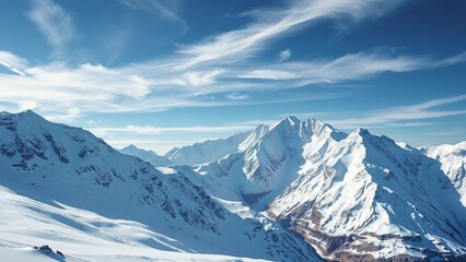Fototapeta premium swiss alps in the winter