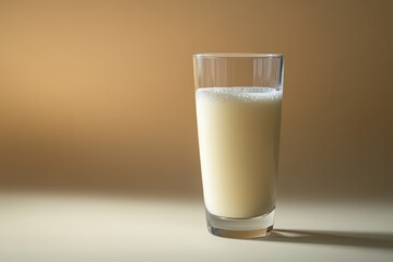 A tall glass contains a refreshing beverage with bubbles on top