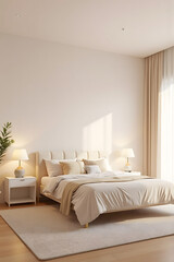 Modern style, comfortable and warm interior decoration, quiet and charming space.