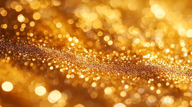 Abstract Gold Bokeh Background for Upscale Event Invitations