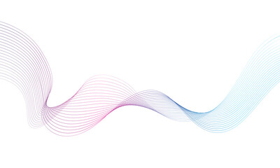 Abstract modern colorful wavy line business banner background
