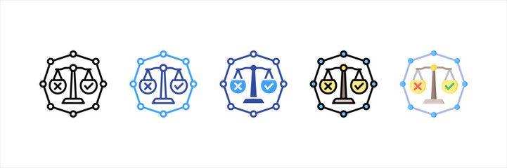 Morality Multi Style Icon Set