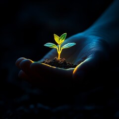 Environment Close-up Hand Overview Dark Symbolizing